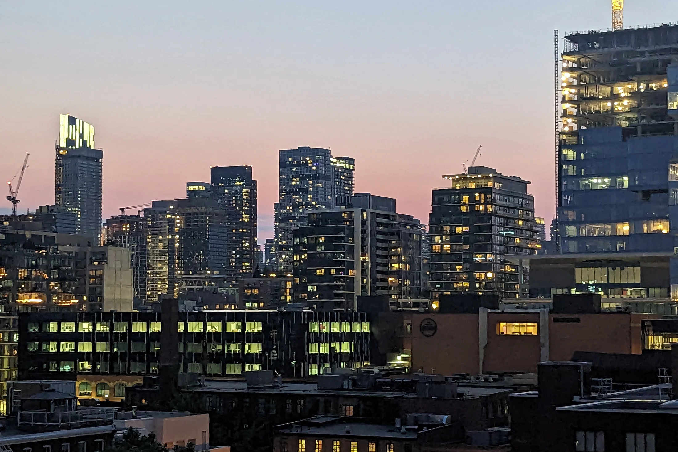 Toronto City skyline at night