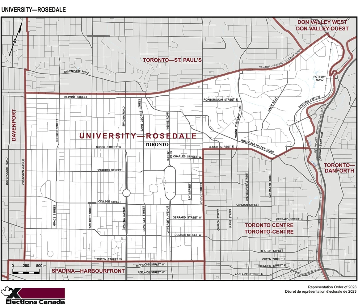 University-Rosedale Map